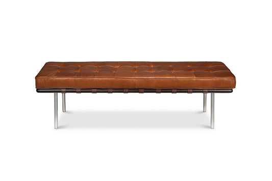 Prince Albert Bench Vintage Havana Lthr