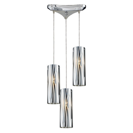 Chromia 3-Light Pendant in Polished Chrome