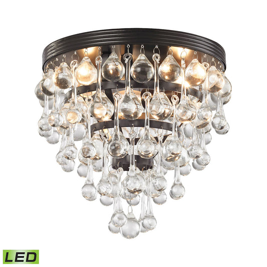 Ramira 3 Light LED Semi Flush in Oil Rubbed Bronze