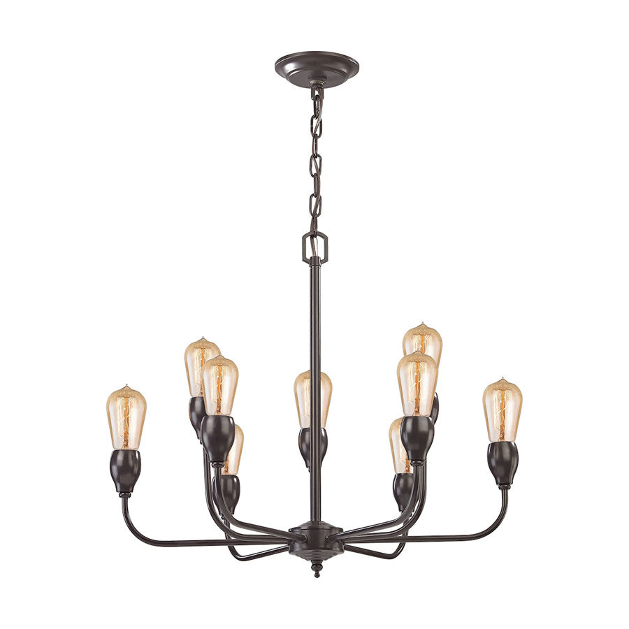 Vernon 9 Light Chandelier in Oil Rubbed Bronze