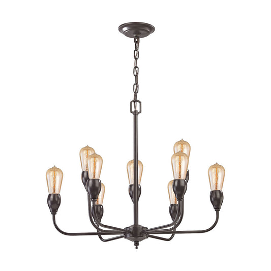 Vernon 9 Light Chandelier in Oil Rubbed Bronze