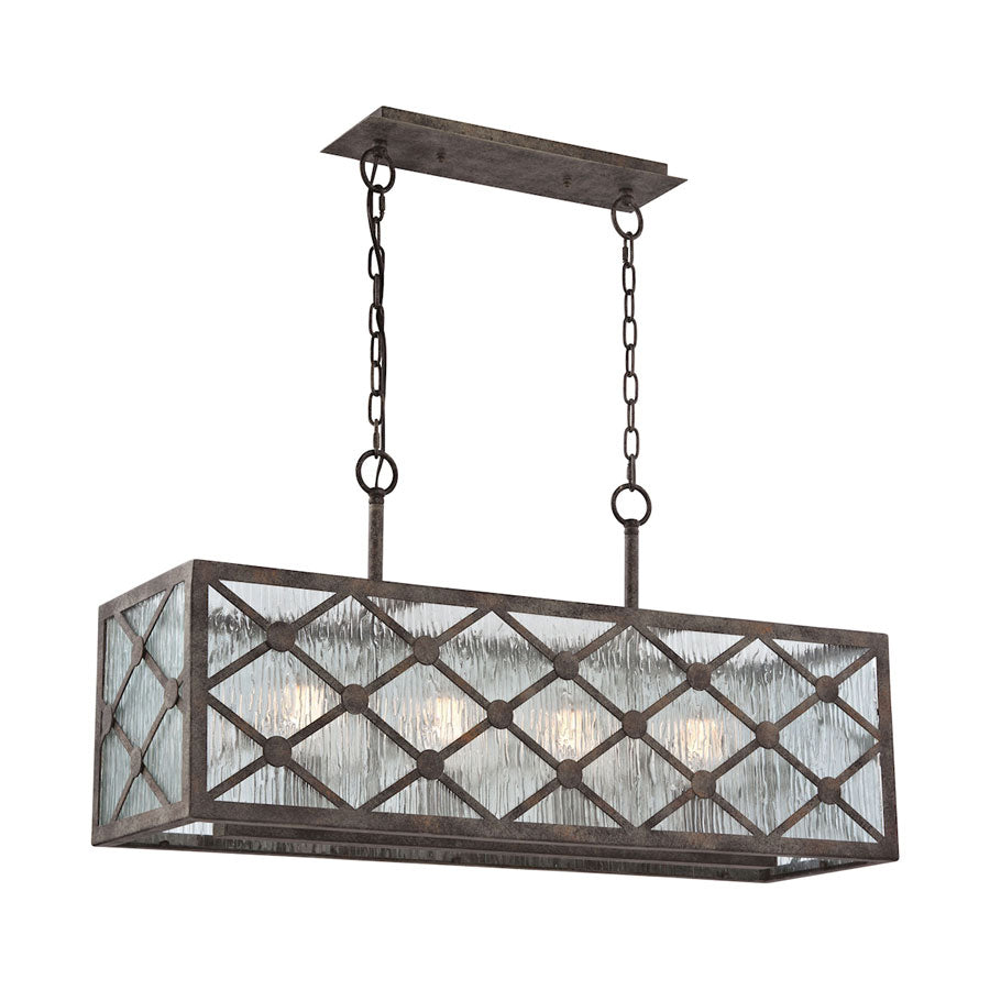Radley 4 Light Chandelier in Malted Rust