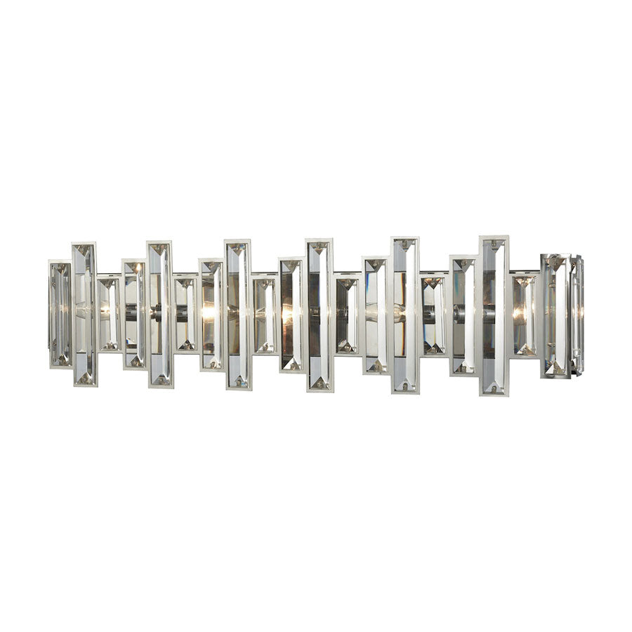 Crystal Heights 5 Light Vanity in Polished Chrome with Clear Crystal