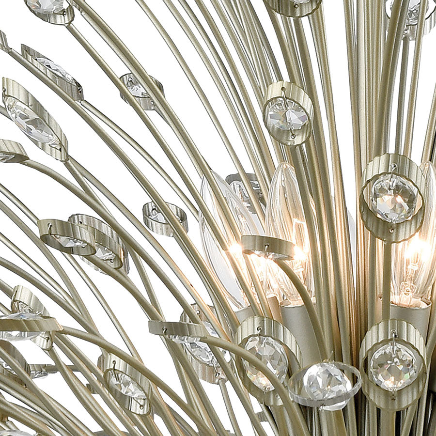 Mullica 8 Chandelier Aged Silver