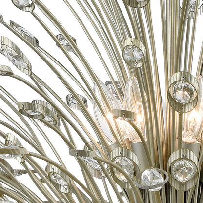 Mullica 8 Chandelier Aged Silver