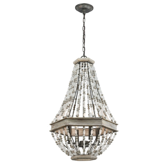 Summerton 4 Pendant Washed Gray/Malted Rust