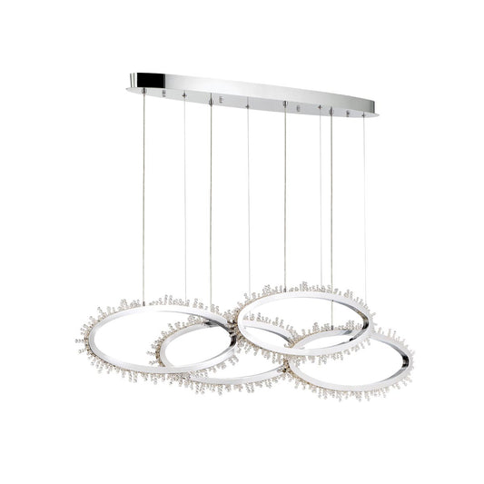 Scoppia 4-Light Linear LED Chandelier