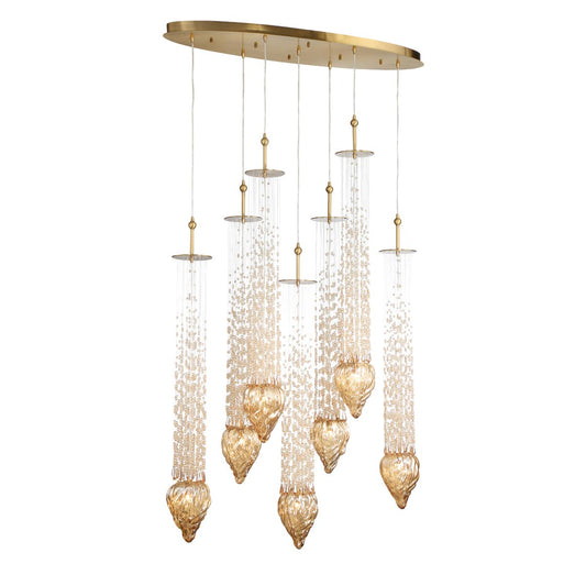 Cascata 7-Light Oval Chandelier