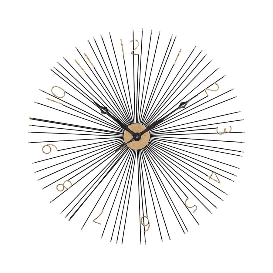 Shockfront Wall Clock In Black And Gold