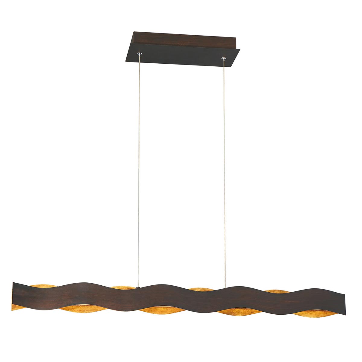 Ripple Small Linear LED Chandelier