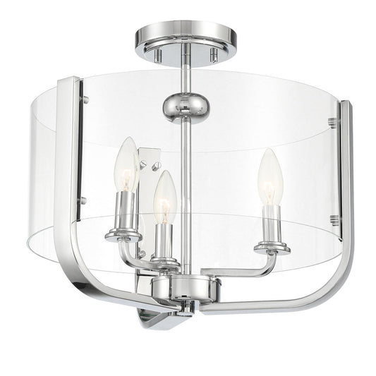 3 LIGHT SEMI FLUSHMOUNT