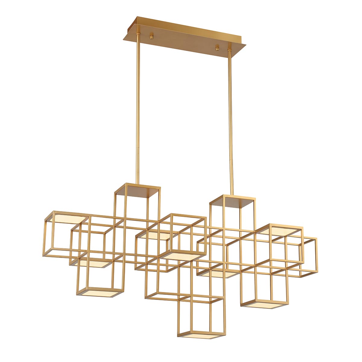 9 LIGHT LINEAR LED CHANDELIER