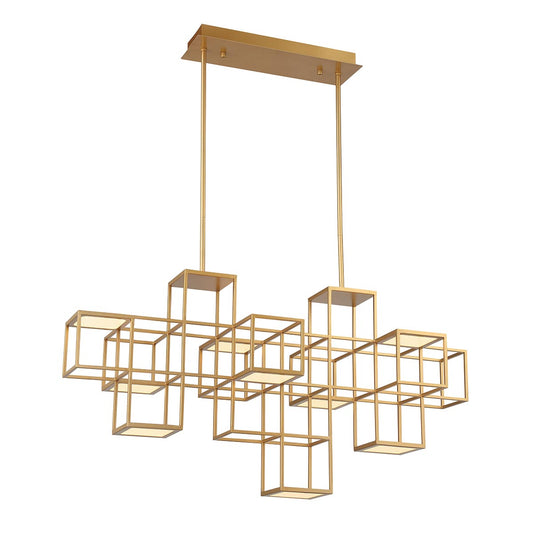 9 LIGHT LINEAR LED CHANDELIER