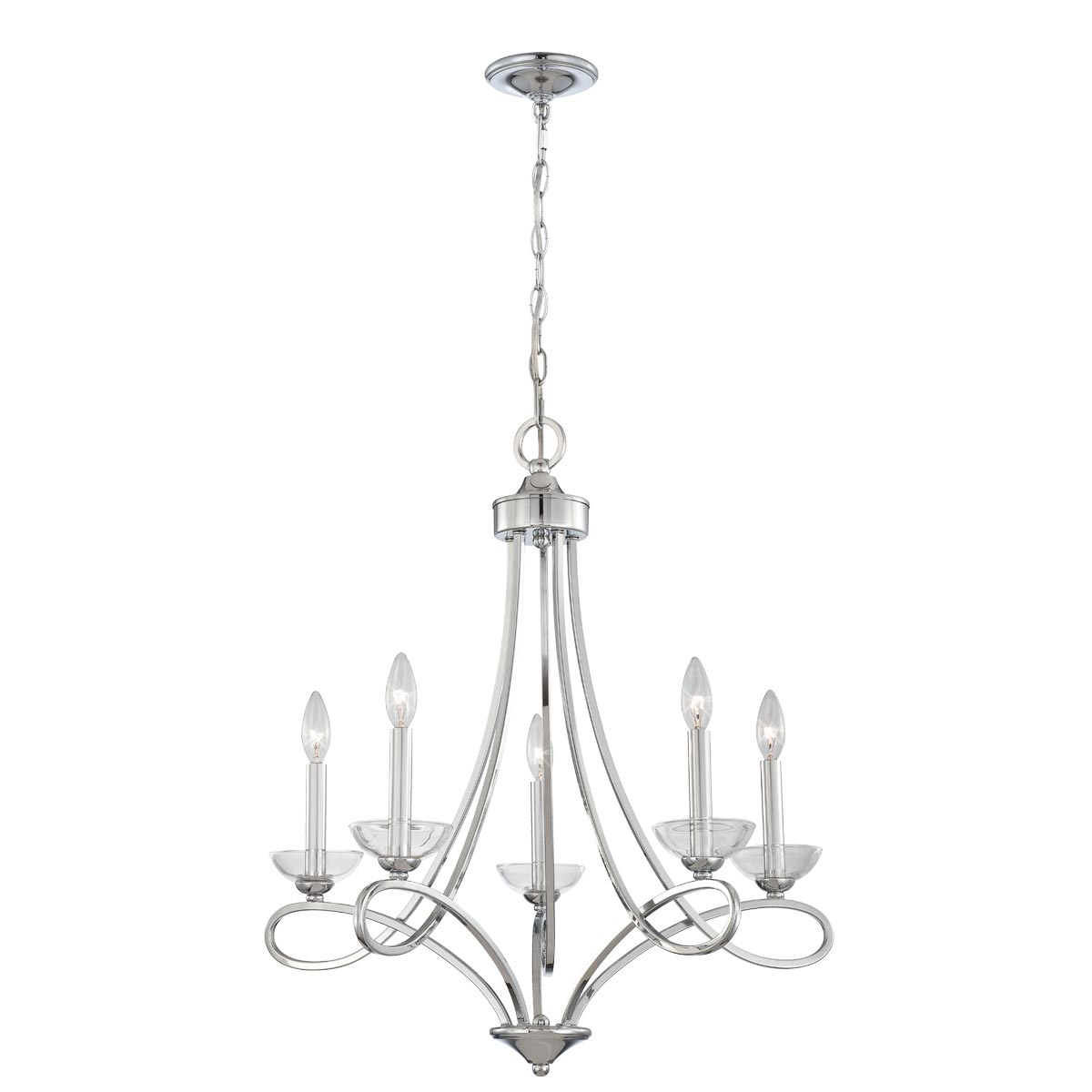 5-LIGHT CHANDELIER