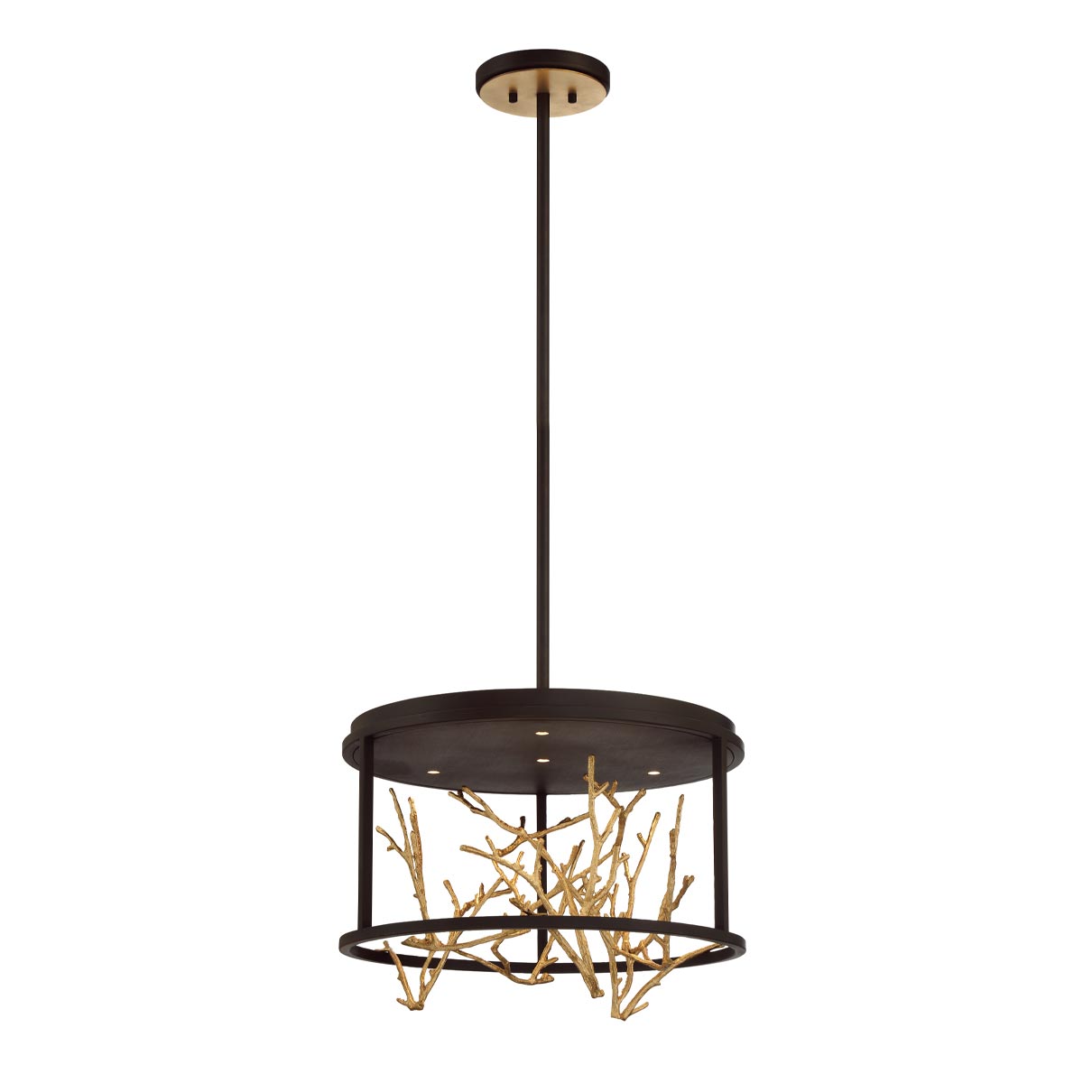 4LT ROUND LED CHANDELIER