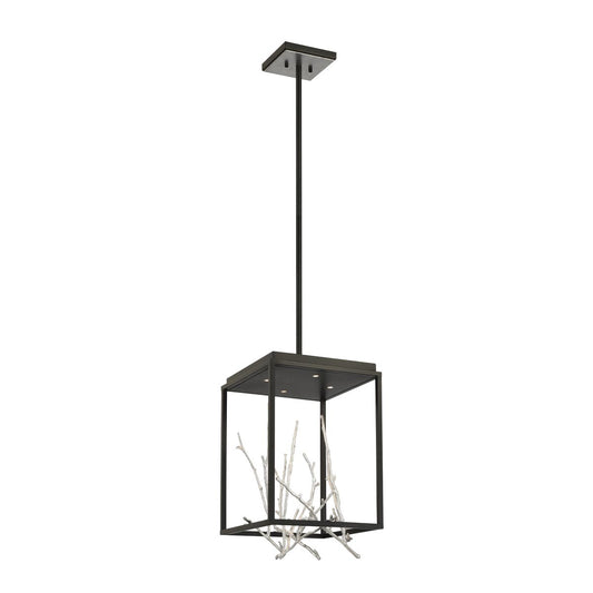 4LT SQUARE LED CHANDELIER