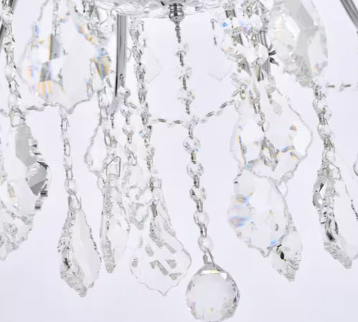 24 Light 36 Inch Wide Foyer Chandelier in Royal Cut Crystal