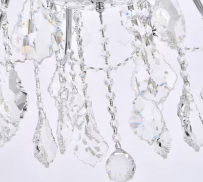 24 Light 36 Inch Wide Foyer Chandelier in Royal Cut Crystal