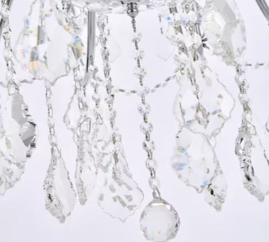 24 Light 36 Inch Wide Foyer Chandelier in Royal Cut Crystal
