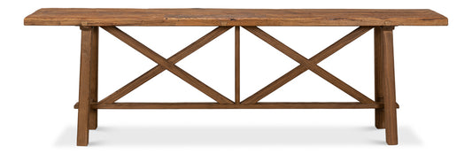Double X Base Sofa Table