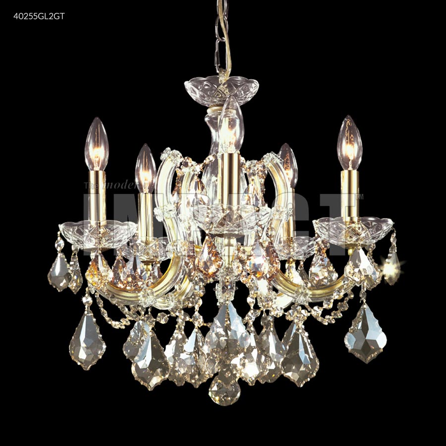 Maria Theresa 5 Arm Chandelier - SPECTRA CRYSTAL by Swarovski -Clear