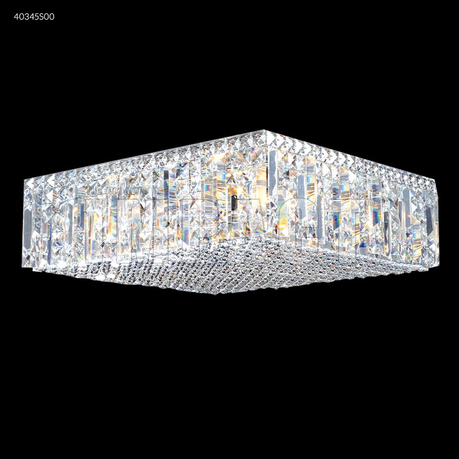 Contemporary Flush Mount - Swarovski crystals (Clear)