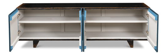 Low Wall Console For Tv Blue