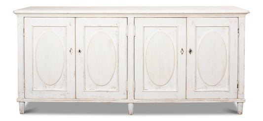 Whitewash Ribbon Sideboard