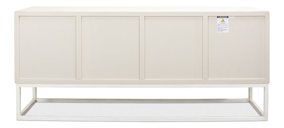 Aztec Sideboard On Stand Whitewash