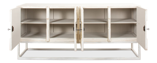 Aztec Sideboard On Stand Whitewash