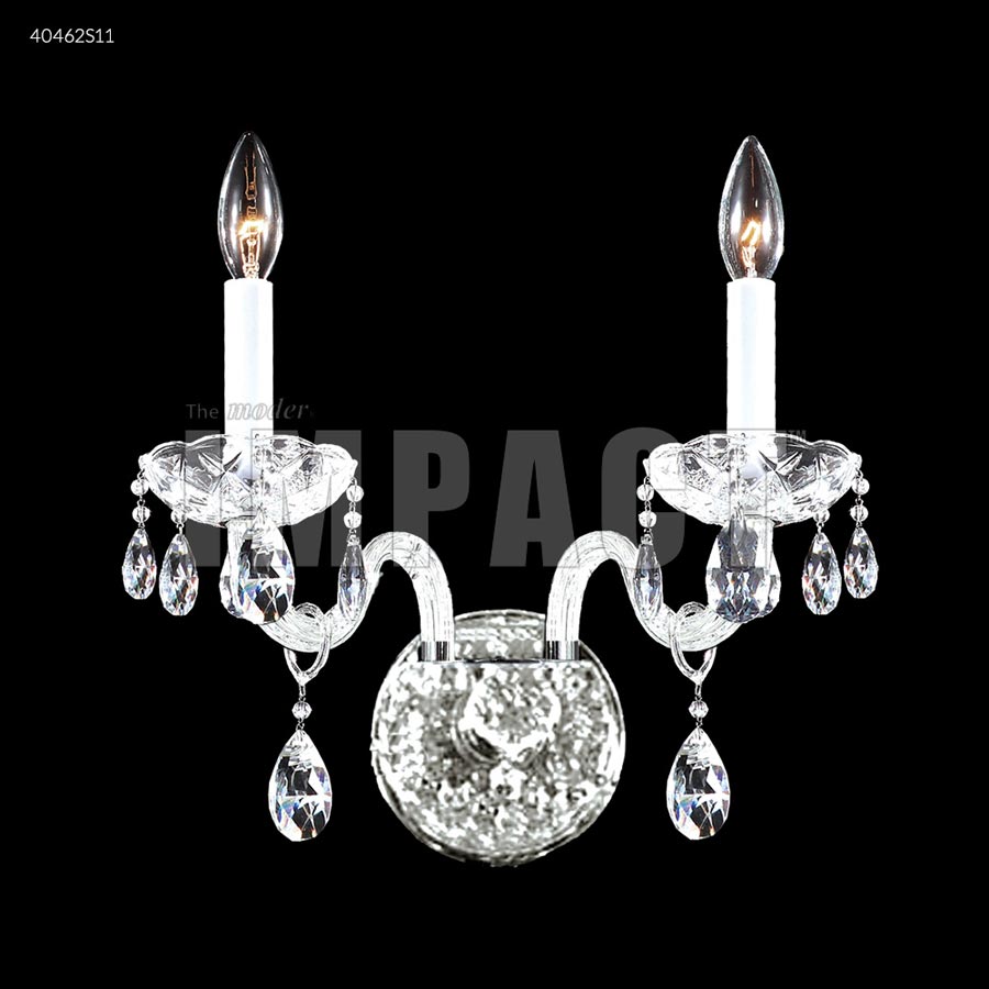 Palace Ice 2 Arm Wall Sconce - SPECTRA CRYSTAL by Swarovski -Clear