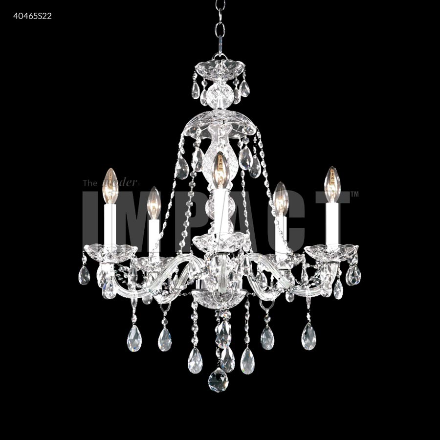 Palace Ice 5 Arm Chandelier - IMPERIAL Crystal (Clear)