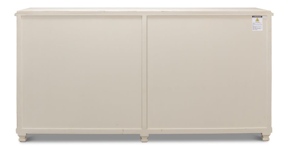 Beecher Sideboard W/4 Doors Whitewash