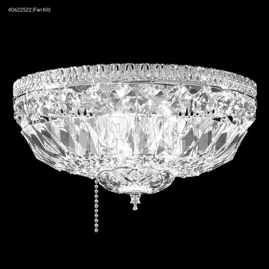 Gallery Flush Mount - Fan Kit Version - SPECTRA CRYSTAL by Swarovski -Clear