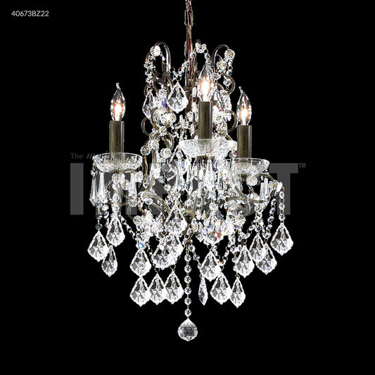 Charleston 3 Arm Chandelier - IMPERIAL Crystal (Clear)