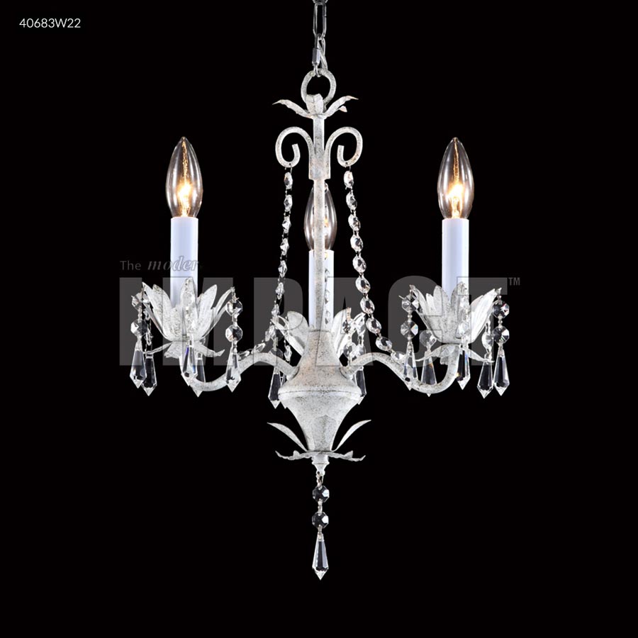 3 Arm Mini Crystal Chandelier - IMPERIAL Crystal (Clear)