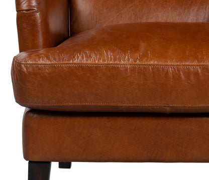 Elite Wing Lounge Chair Vintage Havana