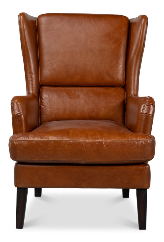 Elite Wing Lounge Chair Vintage Havana