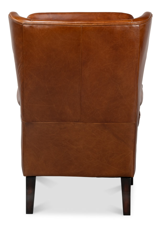 Elite Wing Lounge Chair Vintage Havana