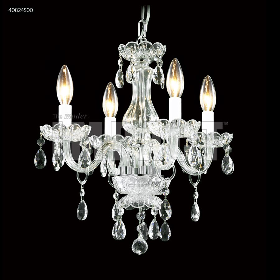 Mini 4 Arm Chandelier - Swarovski crystals (Clear)