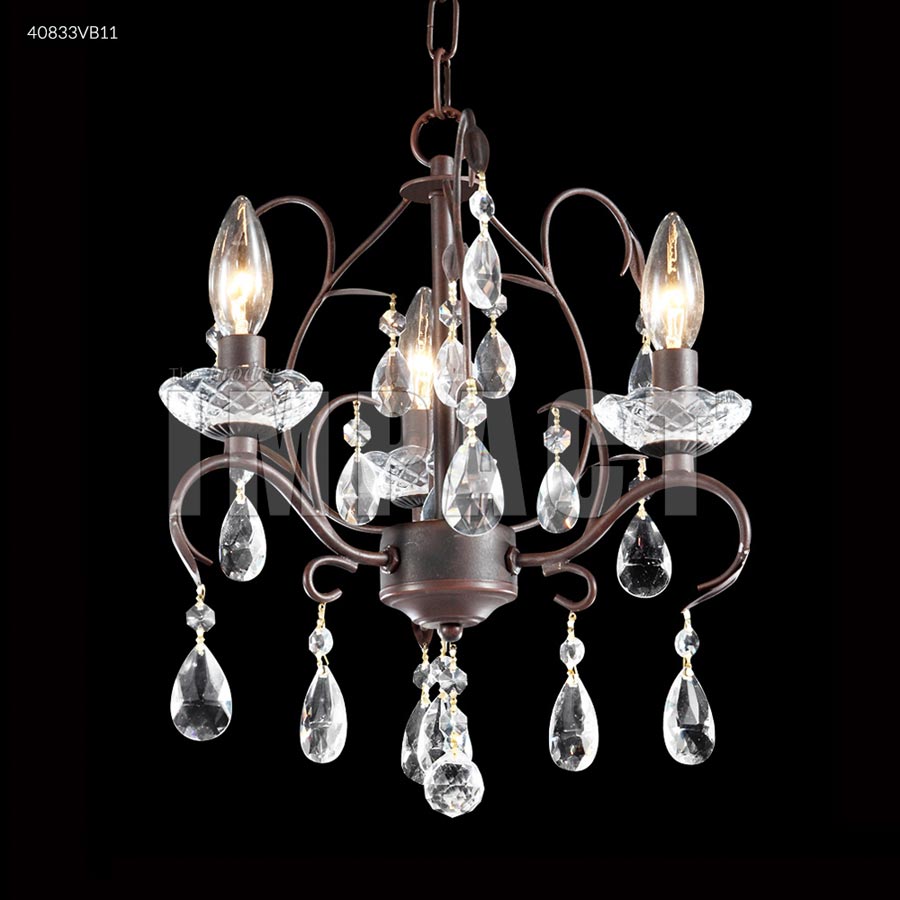 Mini 3 Arm Chandelier - SPECTRA CRYSTAL by Swarovski -Clear