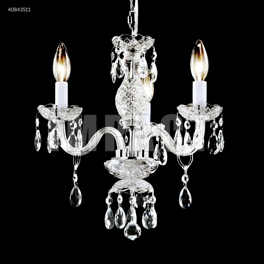 Mini 3 Arm Chandelier - SPECTRA CRYSTAL by Swarovski -Clear