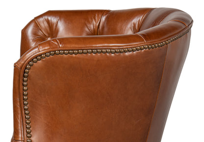 Welsh Leather Chair Vintage Havana