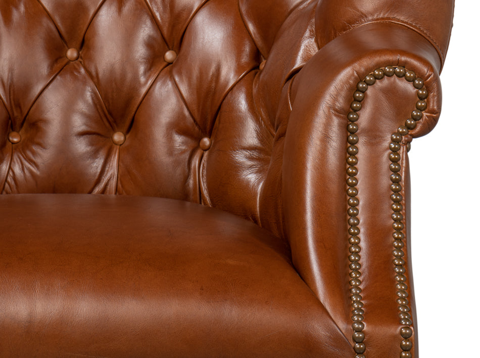 Welsh Leather Chair Vintage Havana