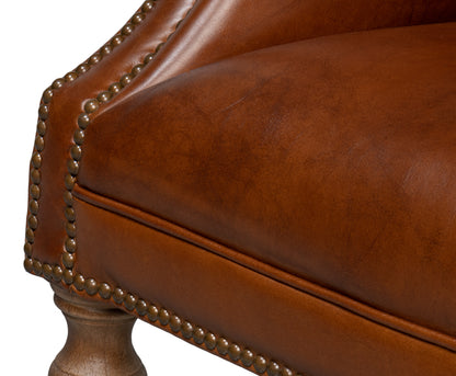 Welsh Leather Chair Vintage Havana