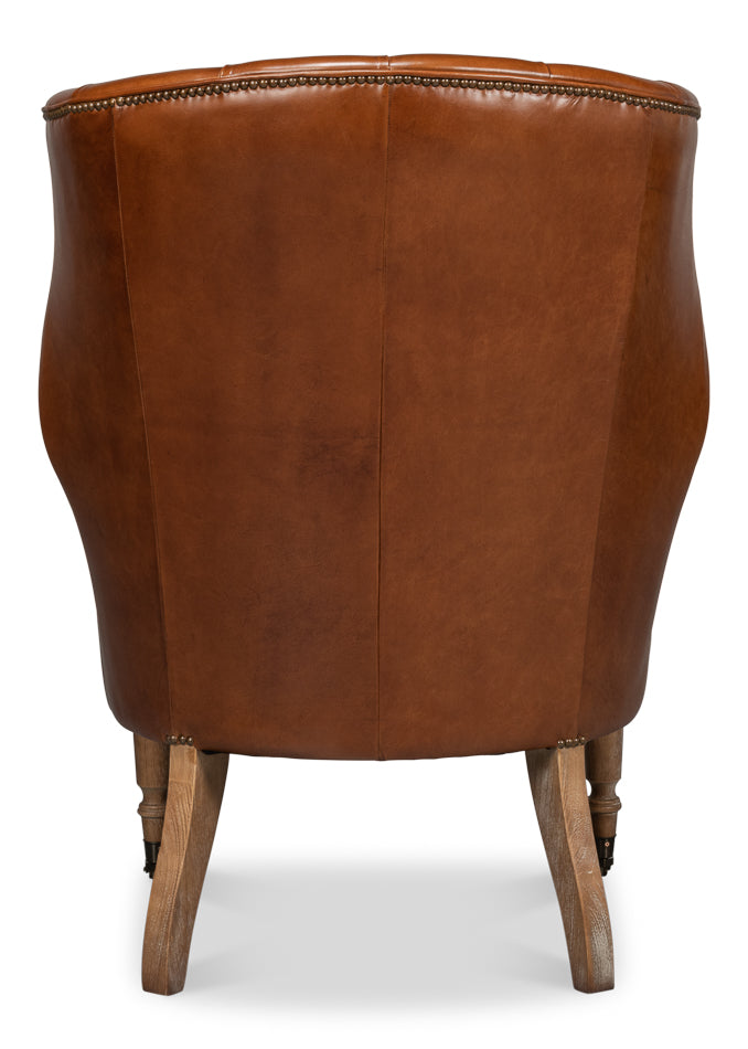 Welsh Leather Chair Vintage Havana