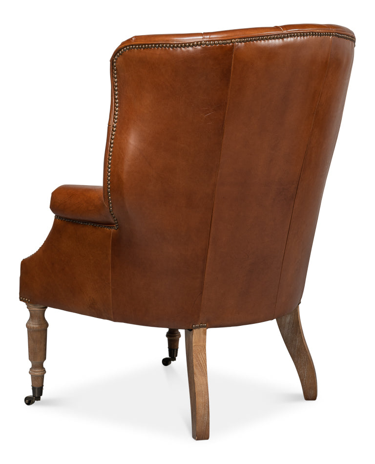 Welsh Leather Chair Vintage Havana