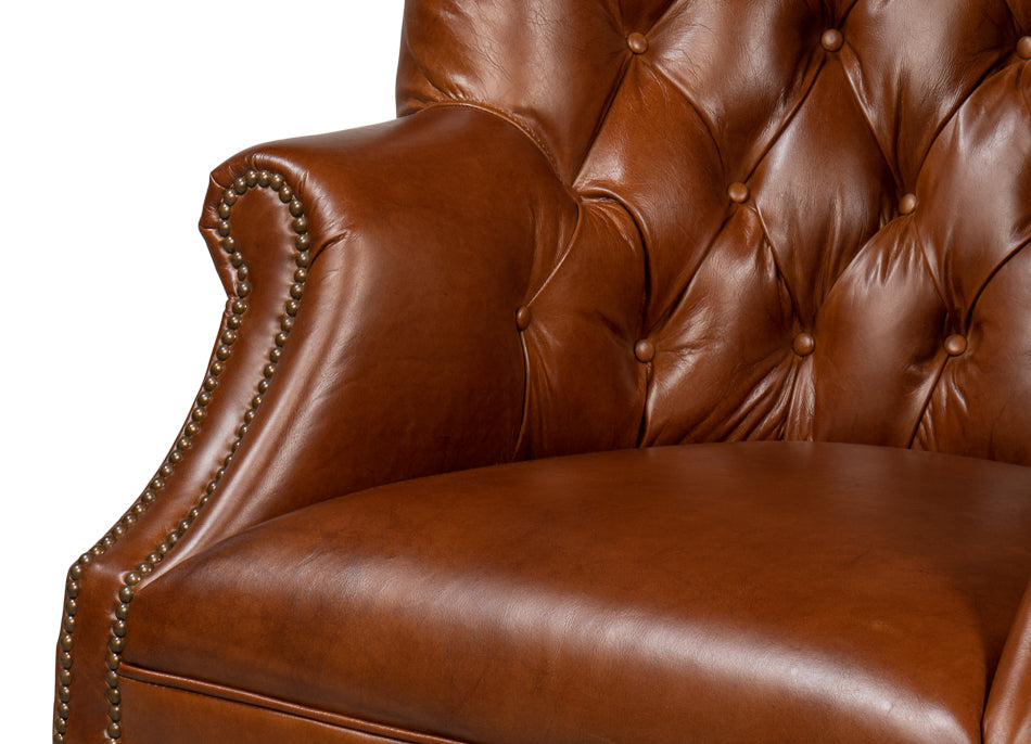 Welsh Leather Chair Vintage Havana