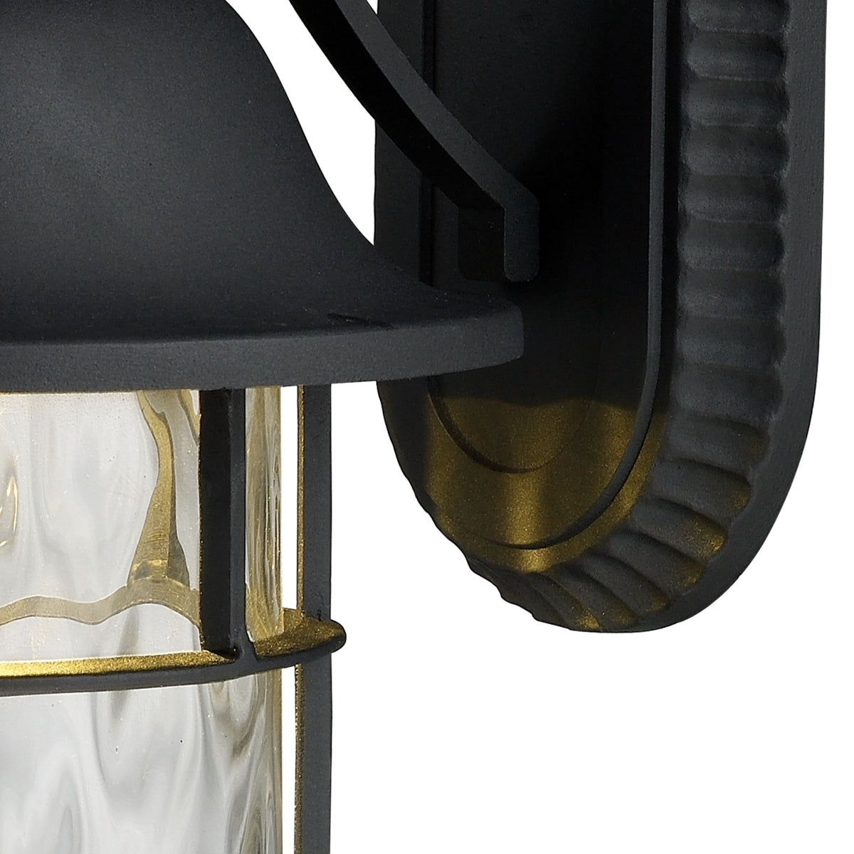 Lapuente 1-Light Outdoor LED Wall Mount in Matte Black