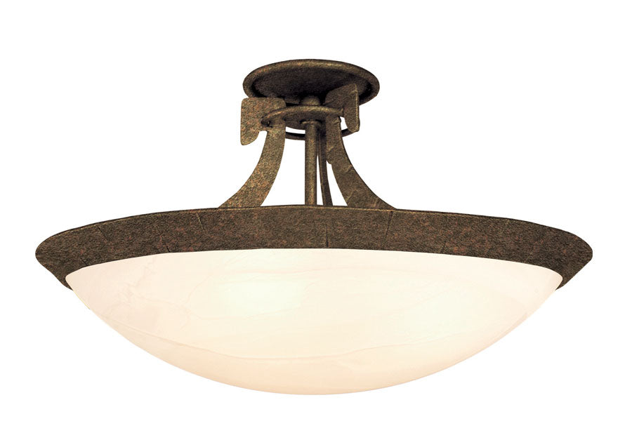 Copenhagen 3 Light Semi Flush Mount